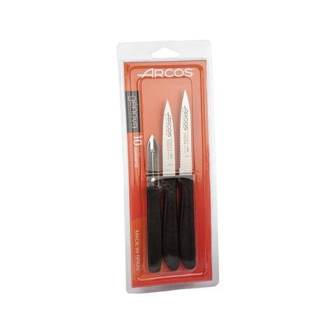 Pairing Knives Set x 3 (Black)